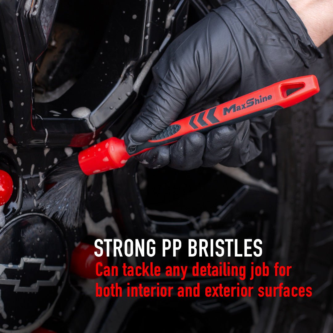 MaxShine PP Bristle Detailing Brush #12 - Custom Dealer Solutions-704618RM