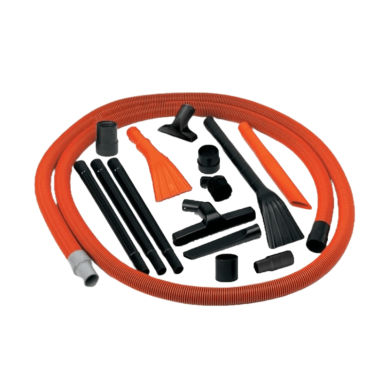 Mr. Nozzle™ (M-115-DB) 1.5" x 15' Orange/Black Vac Hose & Tool Kit - Custom Dealer Solutions-M-115-DB