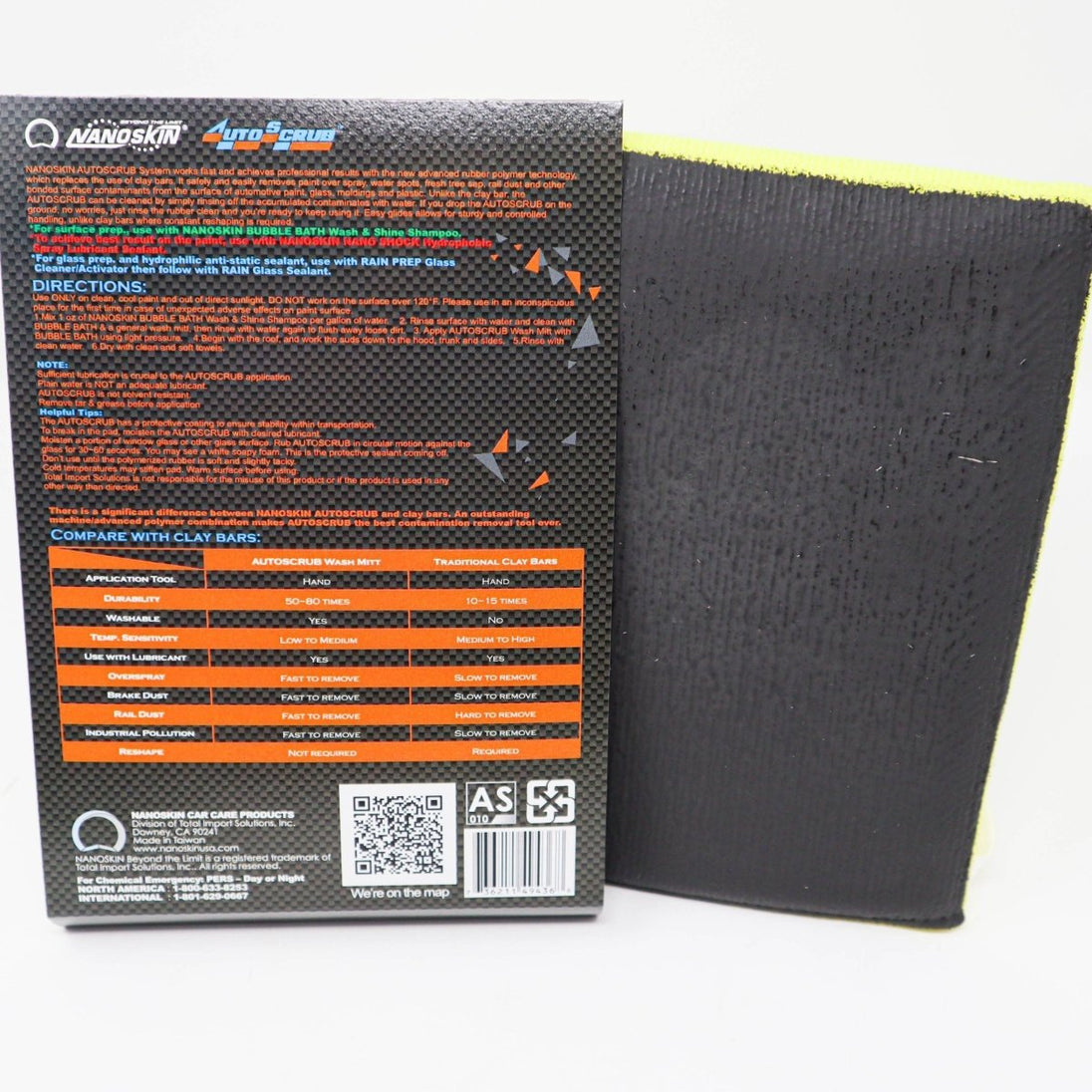 Nanoskin AutoScrub Medium Grade Clay Mitt - Custom Dealer Solutions-AS-010BX