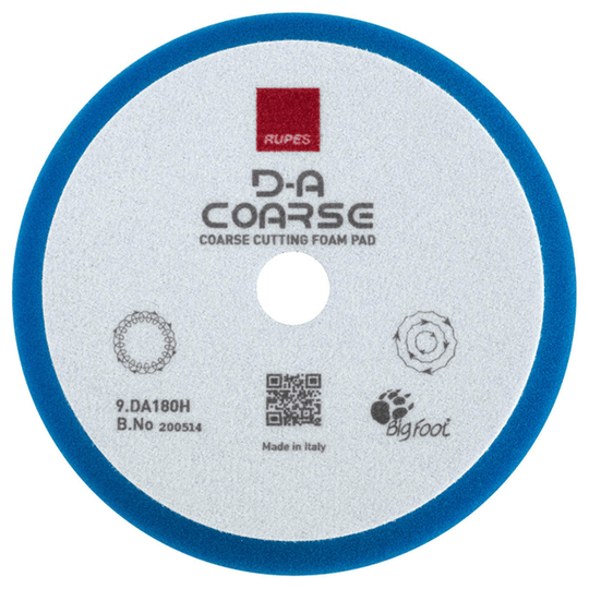 Rupes DA Coarse Foam Pad (Blue) - Custom Dealer Solutions-9.DA180H