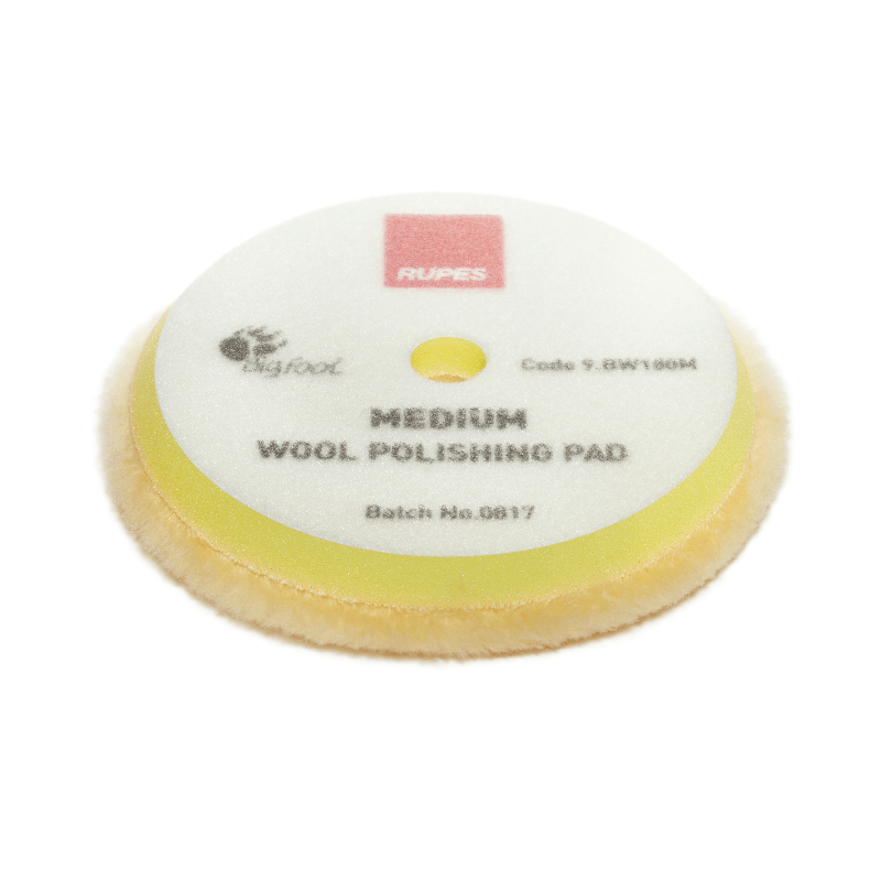 Rupes DA Medium Wool Pad (Yellow) - Custom Dealer Solutions-9.BW100M